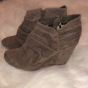 Dollhouse Wedge Booties